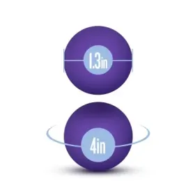 Luxe Purple Double O Kegel Balls Weighted 0.8 Ounce  330607-5